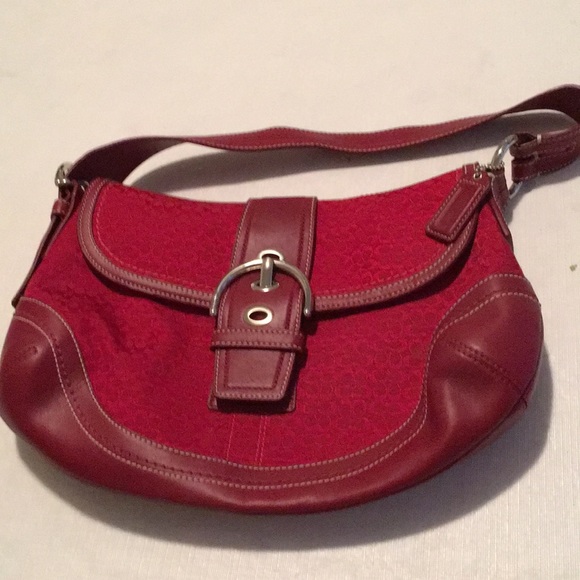 Coach red bag
